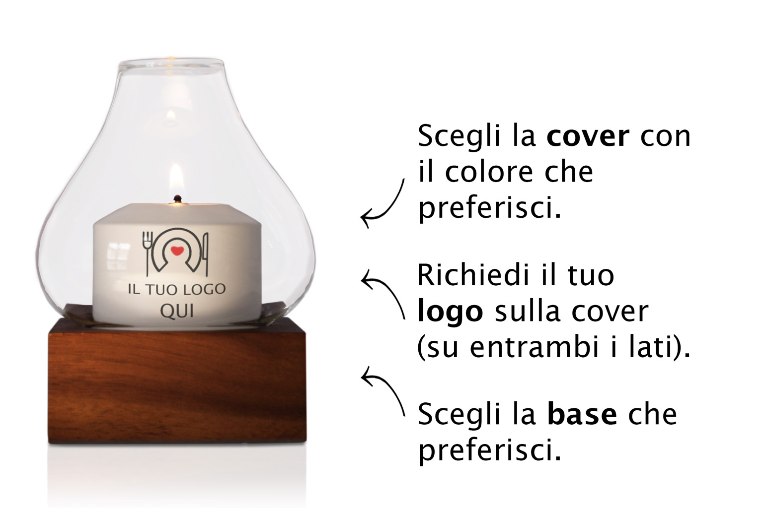 Esempio di abbinamento lampada Glassberry Lolux