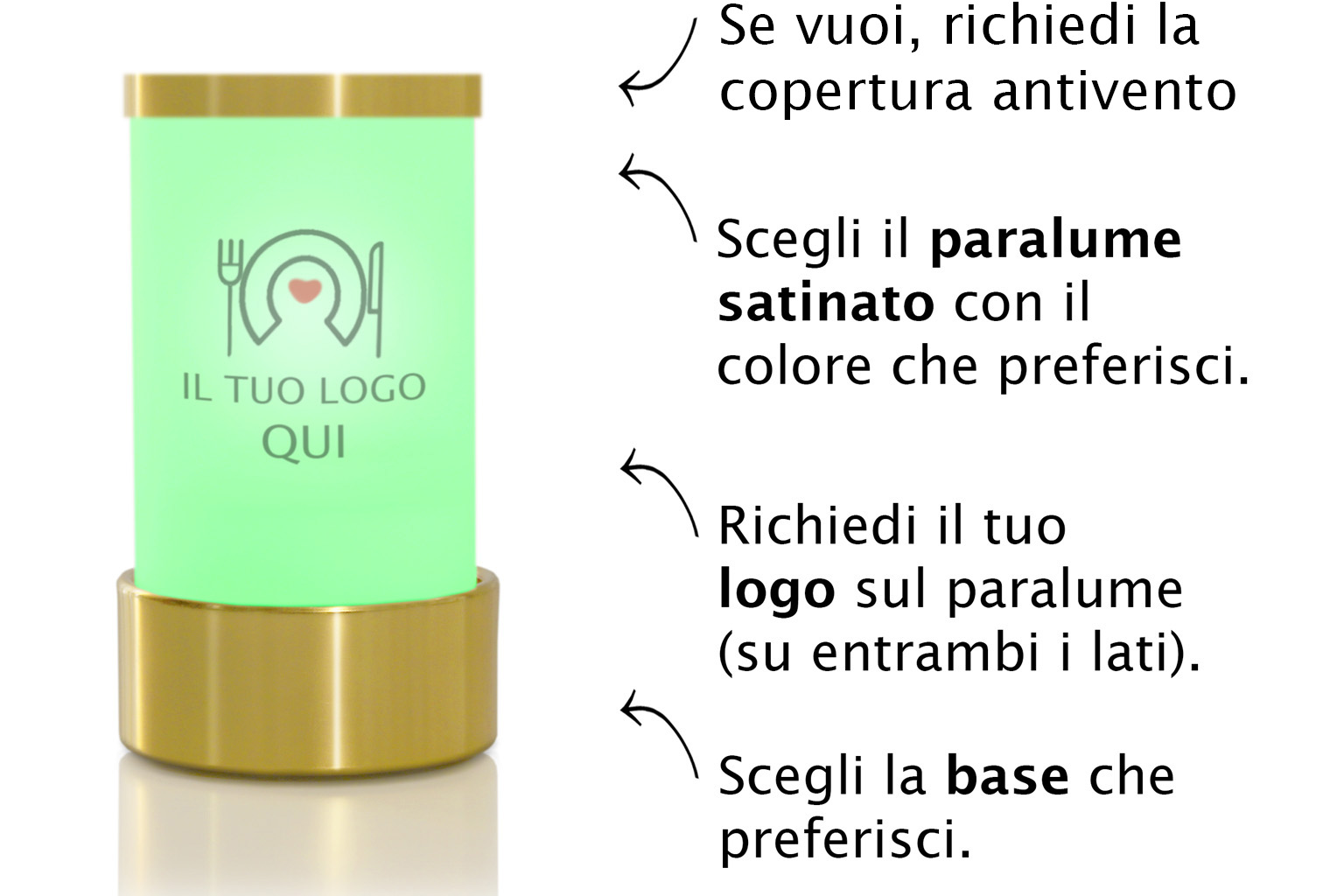 Esempio di abbinamento lampada Kora colorata Lolux